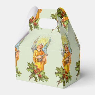 Ballotins Ange avec houx et mandoline 
