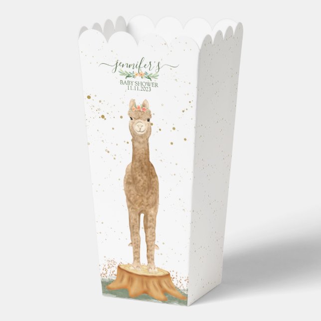 Ballotins Animals Alpaca Baby Cute Shower (Verso)