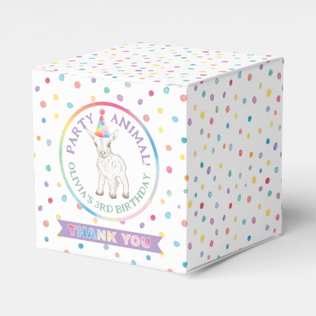 Ballotins Animaux de fête Chèvre Anniversaire Ballotin pour  (Verso)