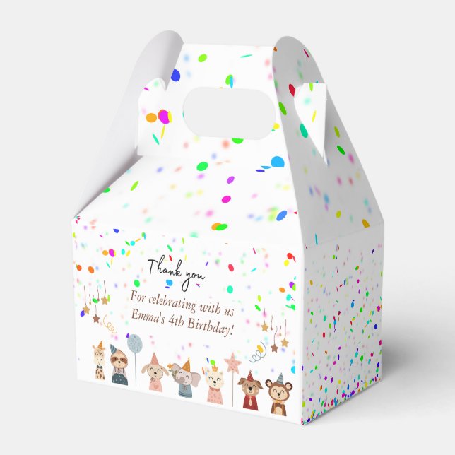 Ballotins Animaux de fête personnalisables (Verso)