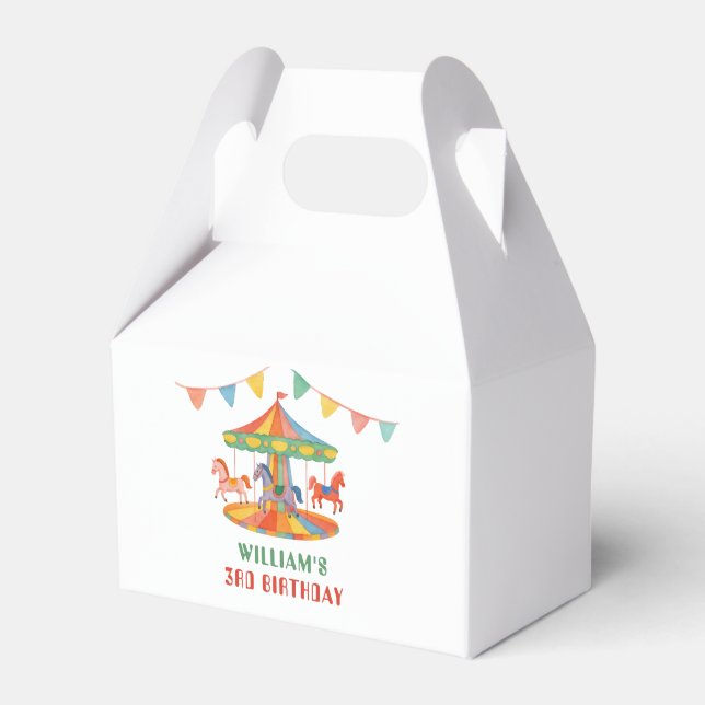 Ballotins Anniversaire adorable du carrousel (Verso)