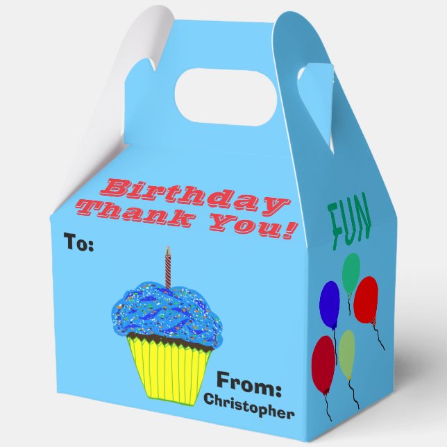 Ballotins Anniversaire Amusement Ballons Merci Nom (Verso)