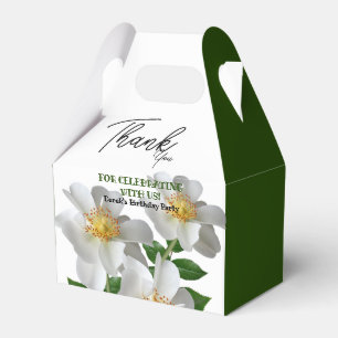 Ballotins Anniversaire avec fleur blanche