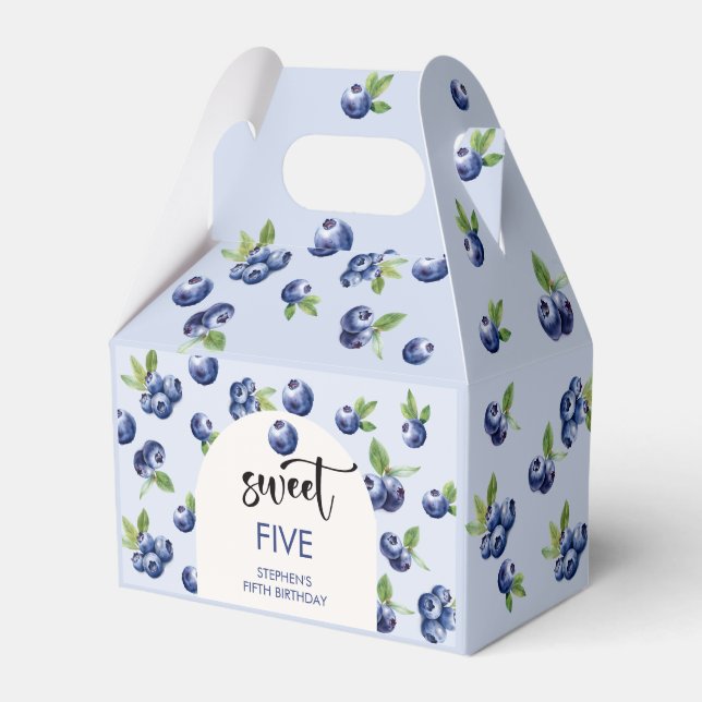 Ballotins Anniversaire de enfant de bleuets doux (Verso)
