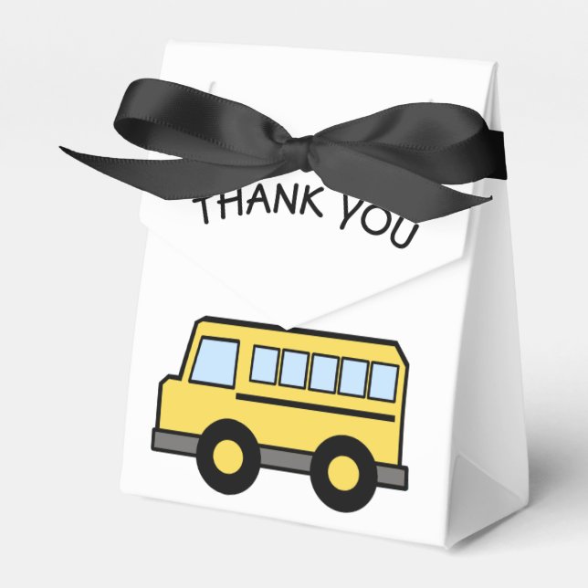 Ballotins Anniversaire de l'autobus scolaire (Verso)