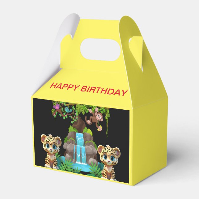 BALLOTINS ANNIVERSAIRE DE WILD CUTE JAGUAR (Verso)