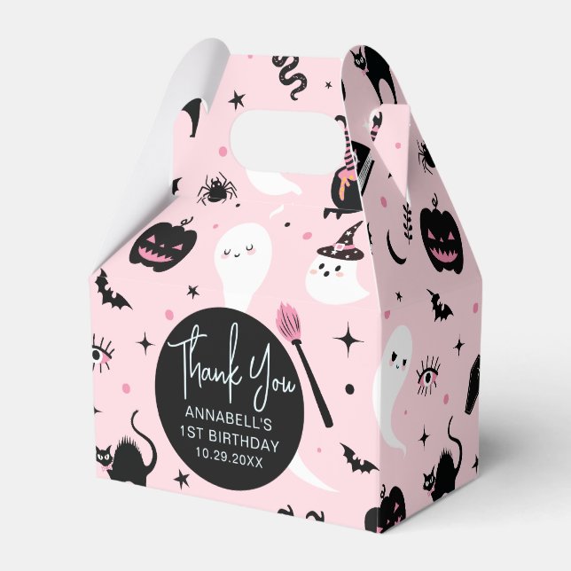 Ballotins Anniversaire d'Halloween rose mignon (Verso)