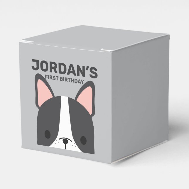 Ballotins Anniversaire du mignon Bulldog français (Verso)