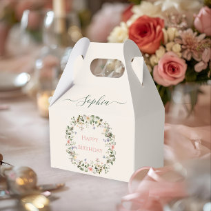 Ballotins Anniversaire floral élégant - Boîte de réception p