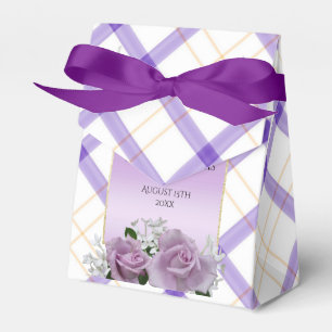 Ballotins Anniversaire floral mauve élégant