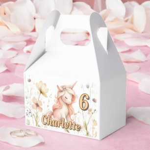 Ballotins Anniversaire licorne fleur sauvage pastel fantaisi