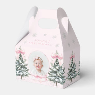 Ballotins Anniversaire Premier Hiver Ruban Rose ONEderland