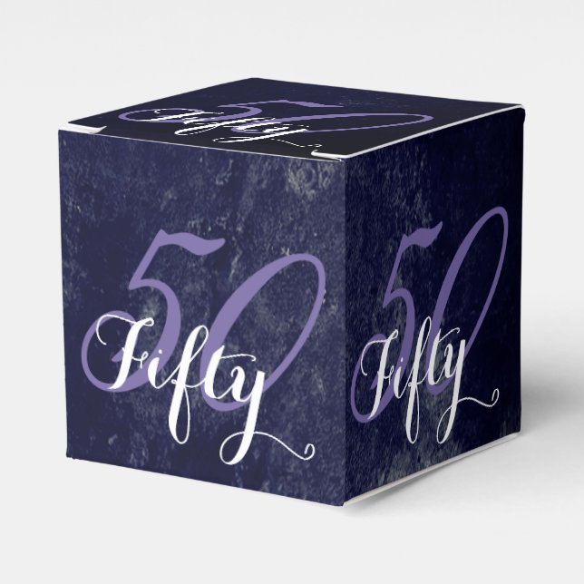 Ballotins Anniversaire | Purple Grunge EDITABLE (Verso)