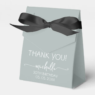 Ballotins Anniversaire Sage Green Monogramme Nom Script Merc