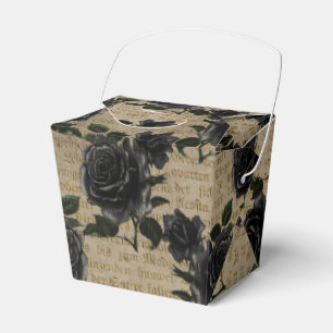 Ballotins Antique gothique Roses noires et calligraphie