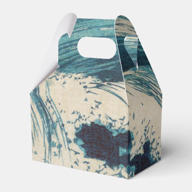 Ballotins Antique Japonais Bleu Vagues Océan Imprimer (Verso)