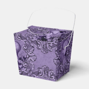 Ballotins Antique victorienne phrénologie violette et noire