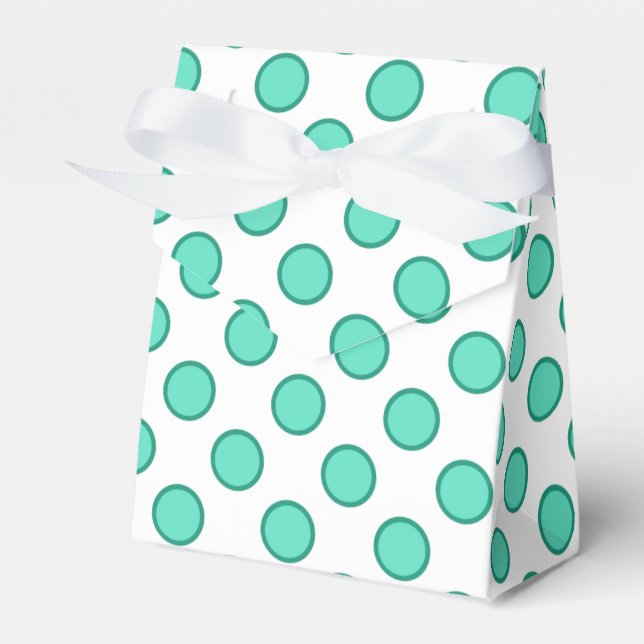 Ballotins Aqua et ballotin pois blanc (Verso)