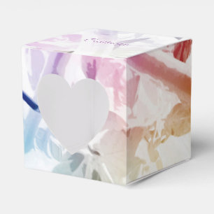 Ballotins Aquarelle Abstraite Floral Heart Ballotin