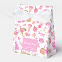 Aquarelle Anniversaire Motif rose Merci