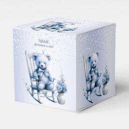 Ballotins Aquarelle Bleu Ballotin ours bébé