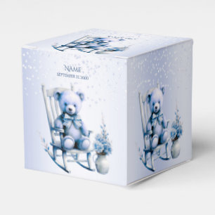 Ballotins Aquarelle Bleu Ballotin ours bébé