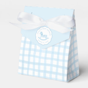 Ballotins Aquarelle bleu classique Cheval Rocking En vichy b