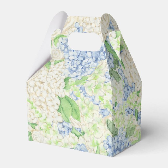 Ballotins Aquarelle Bleu et Blanc Hydrangea Crest (Arrière)