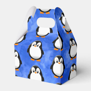 Ballotins Aquarelle bleu Pingouin Cute