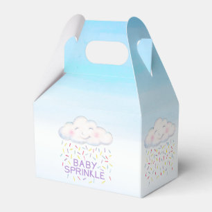 Ballotins Aquarelle bleue de bébé nuage merci