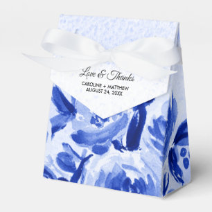 Ballotins Aquarelle Bleue Royale Mariage Floral Favoriser le