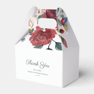 Ballotins Aquarelle Bourgogne moderne Floral Rustique Mariag