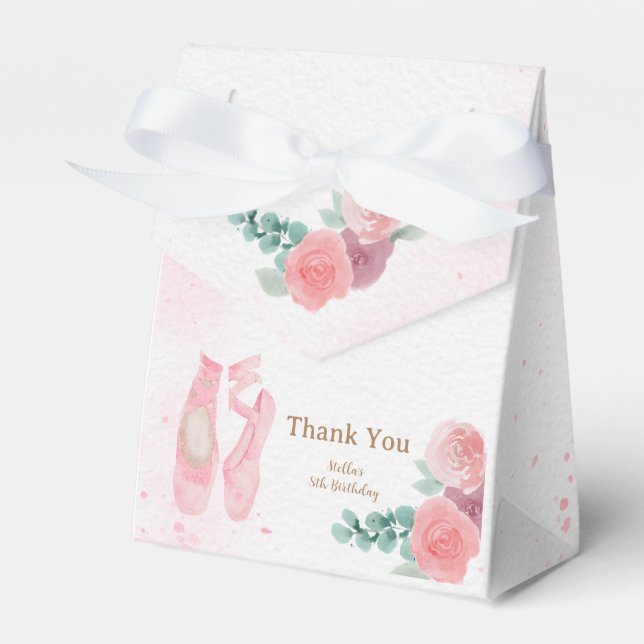 Ballotins Aquarelle Chaussures Ballerina Rose (Verso)