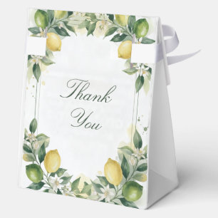 Ballotins Aquarelle Citron Vert Botanique Mariage