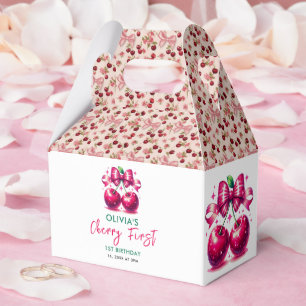 Ballotins Aquarelle Coquette Cerise 1er Anniversaire
