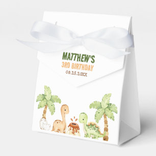 Ballotins Aquarelle Cute Dinosaur Vert 3e anniversaire