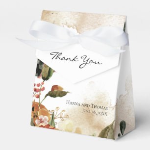 Ballotins Aquarelle d'automne Floral Mariage Rustique Mariag
