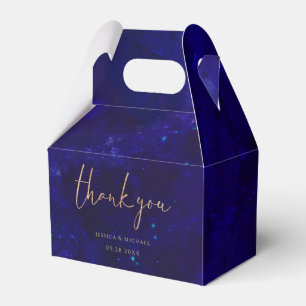 Ballotins Aquarelle Deep Blue Moderne Calligraphie Mariage