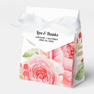 Ballotins Aquarelle Design floral Mariage Faveur Boîtes