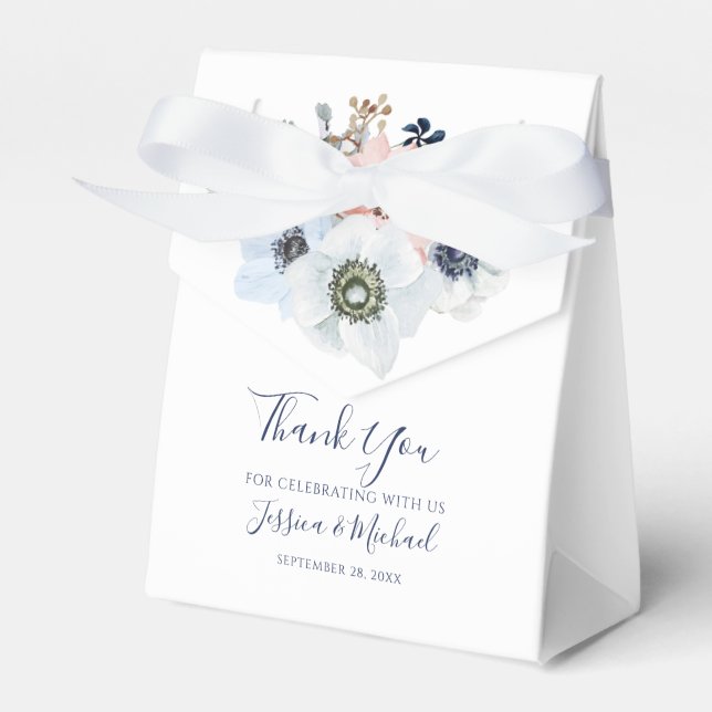Ballotins Aquarelle Elegant Cute Anemone Flower Mariage (Verso)
