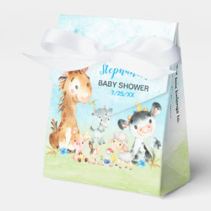 Ballotins Aquarelle Ferme Animaux Garçon Bébé Douche