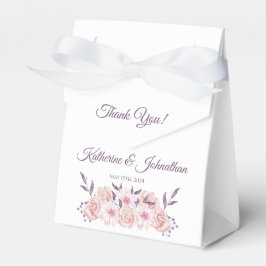 Ballotins Aquarelle Fleurs roses-Mariage Merci-