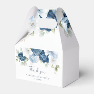 Ballotins Aquarelle Floral Dusty Blue Bloom Mariage