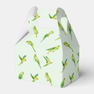 Ballotins Aquarelle Green Parakeet Budgie Bird Animaux