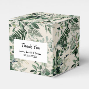 Ballotins Aquarelle ivoire Vert douche nuptiale