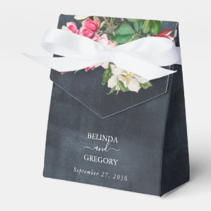 Ballotins Aquarelle Magnolia Fleurs Mariage Noir Blanc