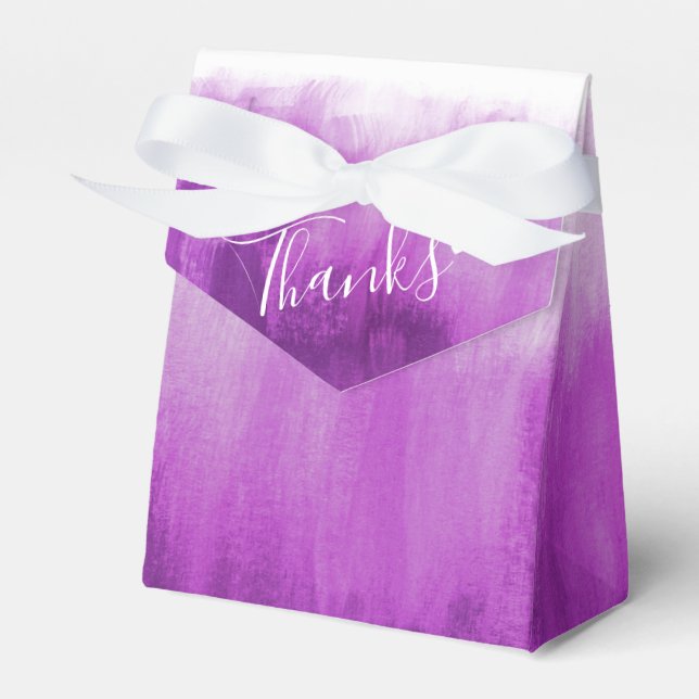 Ballotins Aquarelle mauve violet laver mariage merci (Verso)
