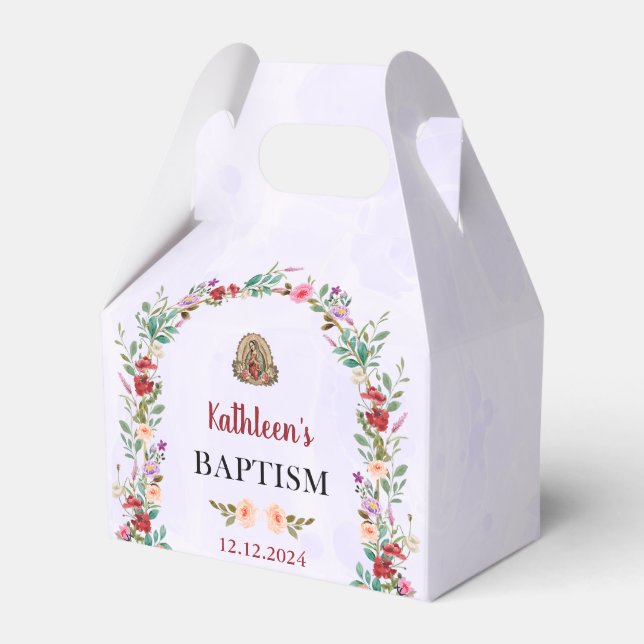 Ballotins Aquarelle neutre Baptême floral (Verso)