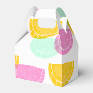 Ballotins Aquarelle pastèque rose vert jaune Motif