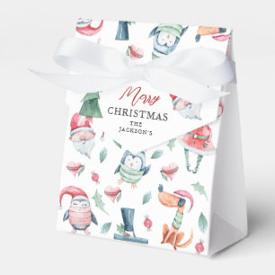 Ballotins Aquarelle personnalisée mignonne Joyeux Noël